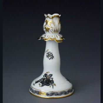 Candlestick - Chinese Bouquet Black