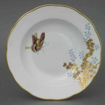 Soup Plate - Butterfly & Bamboo