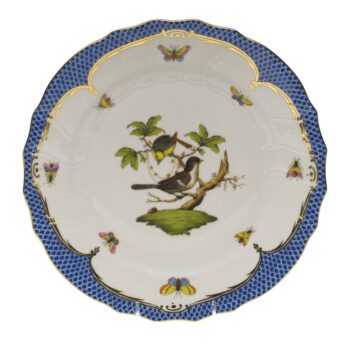 Dinner Plate - Rothschild Bird Blue