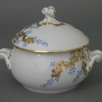 Soup tureen, twisted knob - Butterly and Bamboo