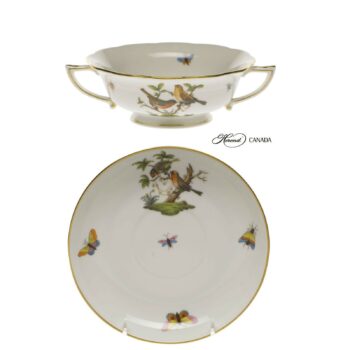 Soup Cup and Saucer - Rothschild Bird