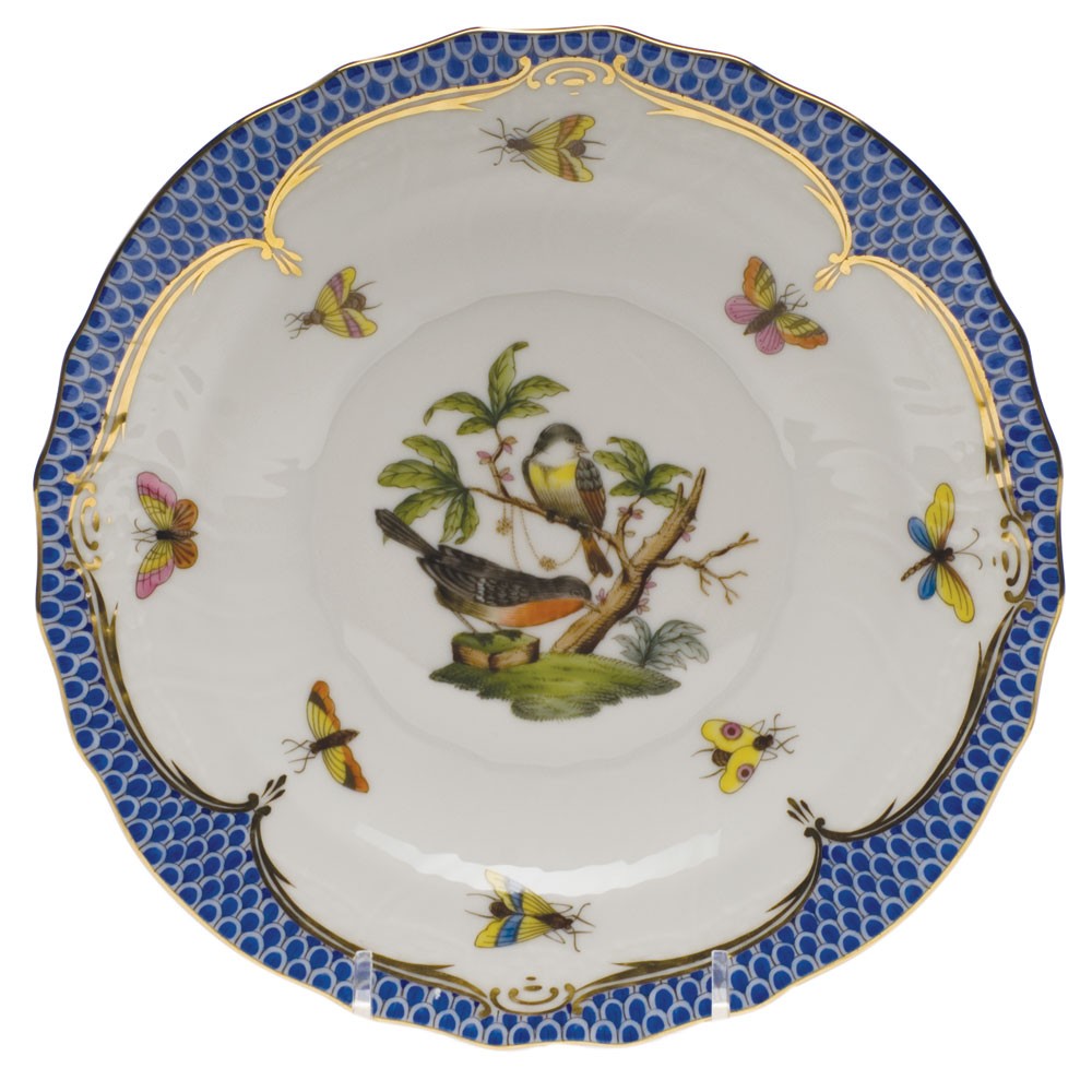 Dessert Plate - Rothschild Bird Blue