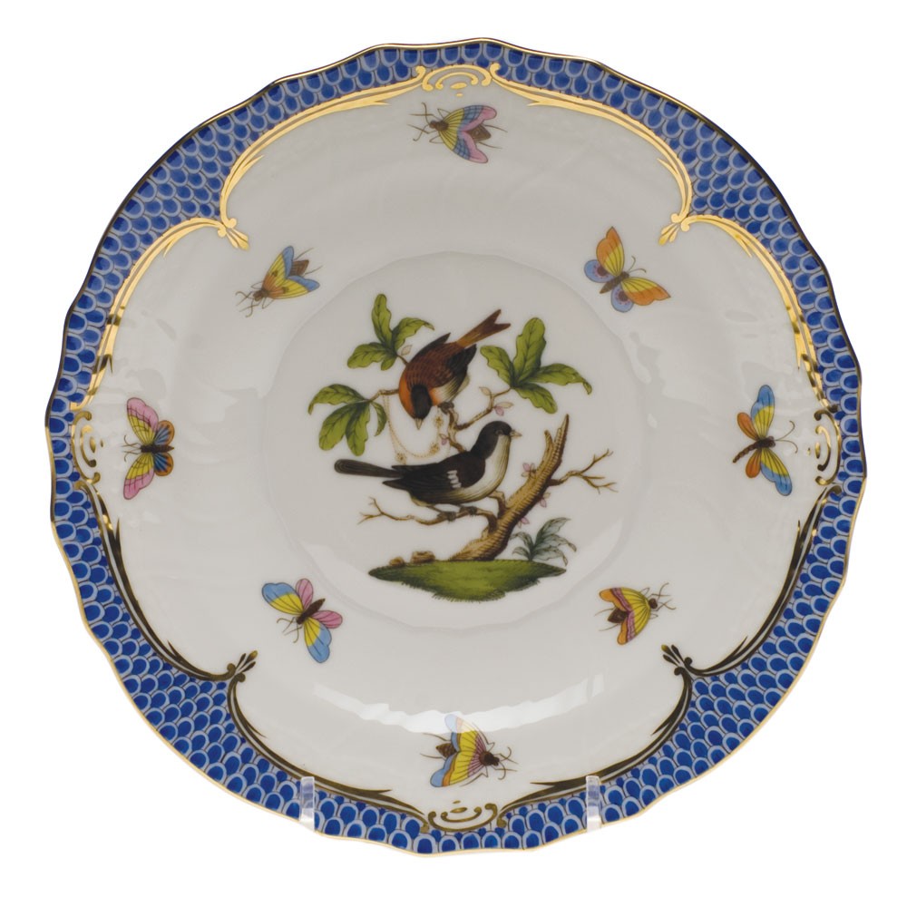 Dessert Plate - Rothschild Bird Blue