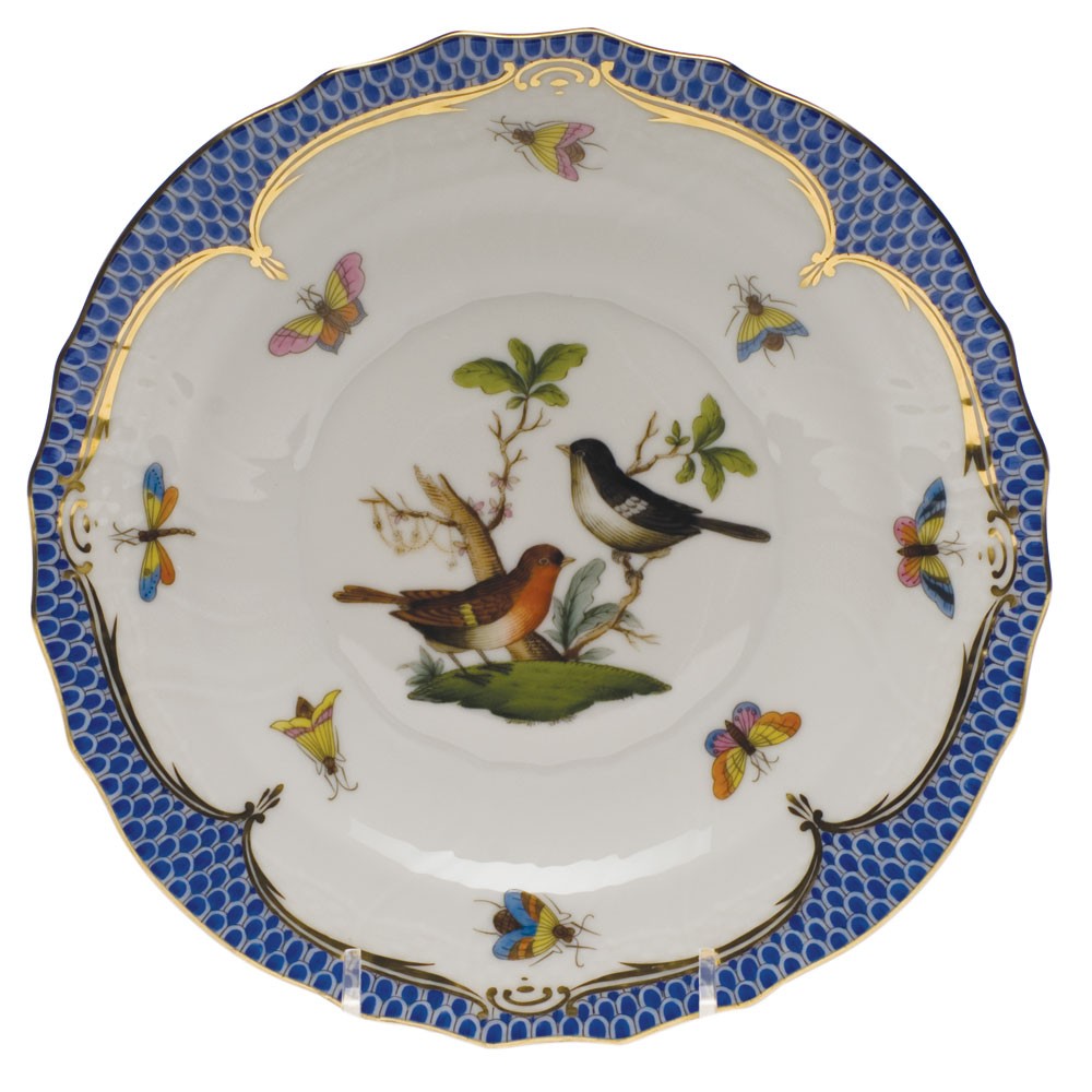 Dessert Plate - Rothschild Bird Blue