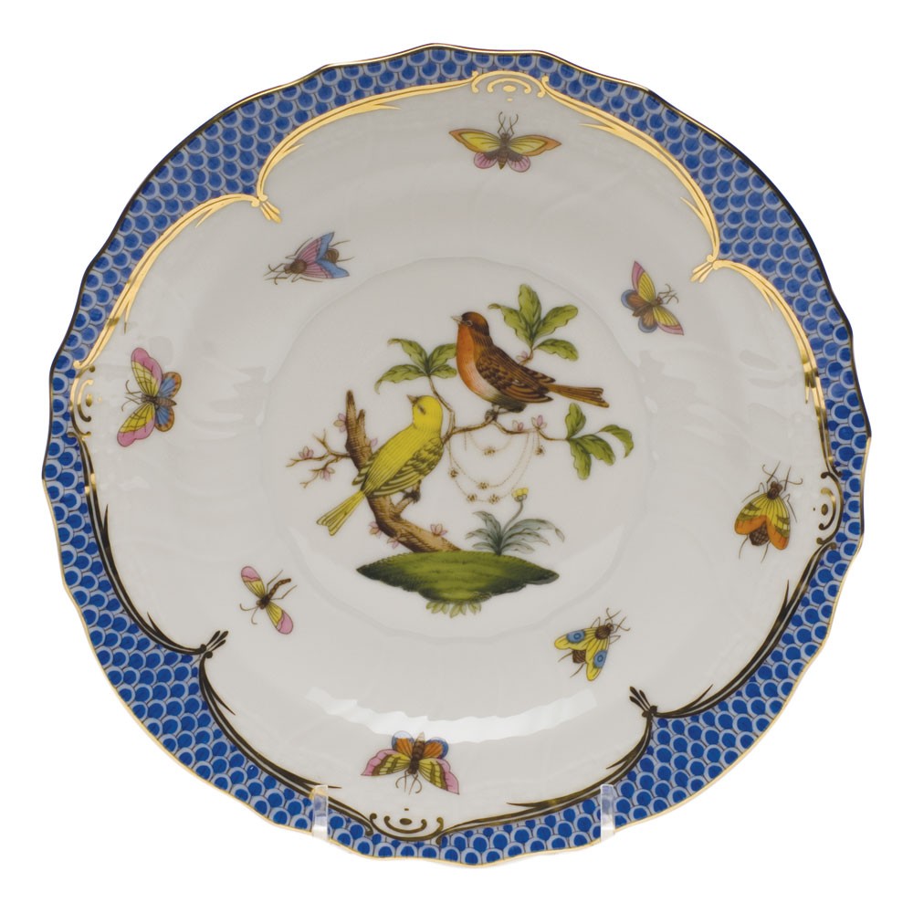 Dessert Plate - Rothschild Bird Blue