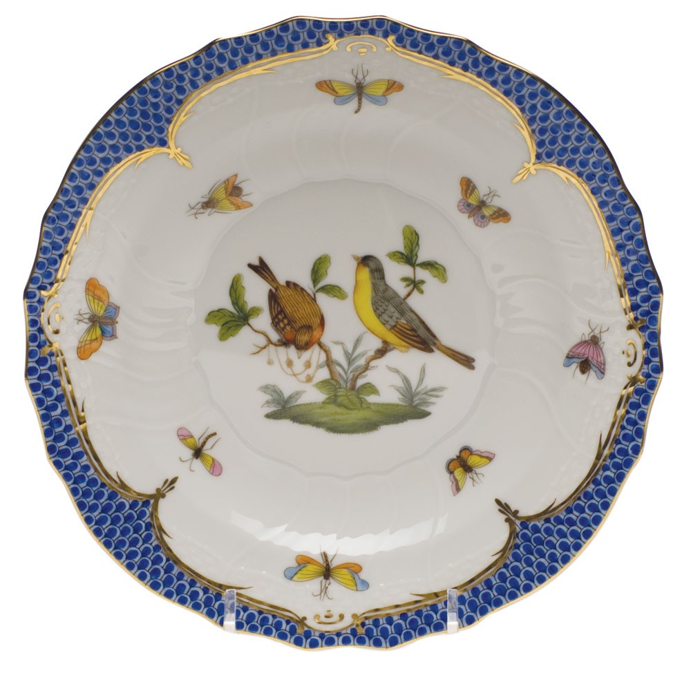 Dessert Plate - Rothschild Bird Blue