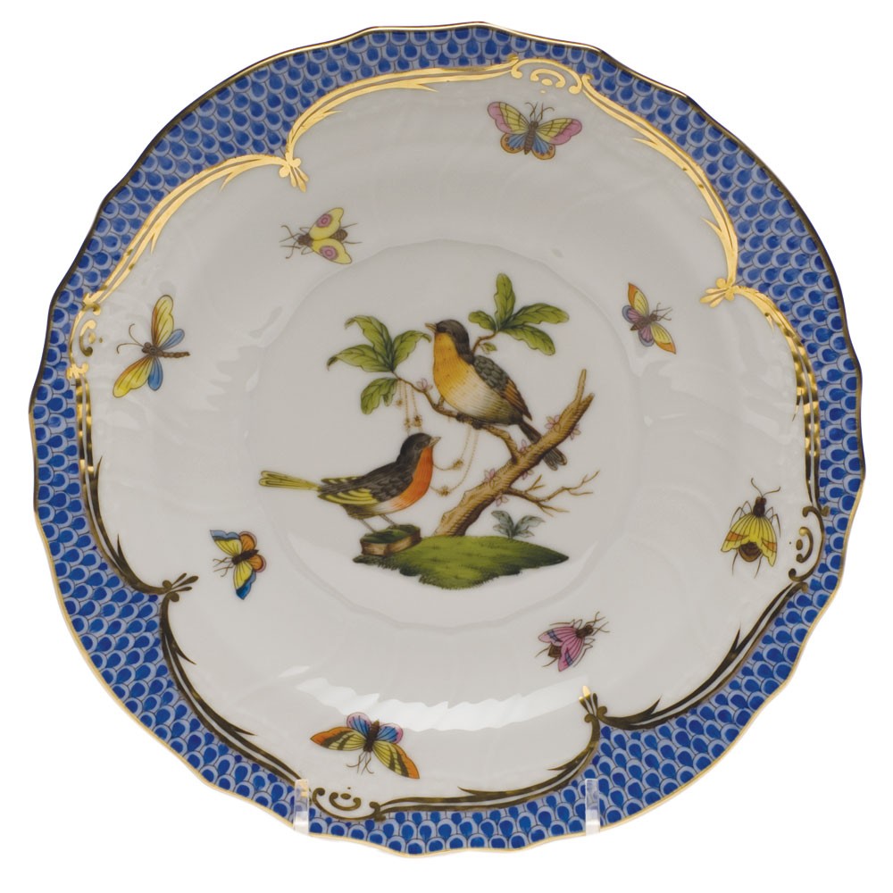 Dessert Plate - Rothschild Bird Blue