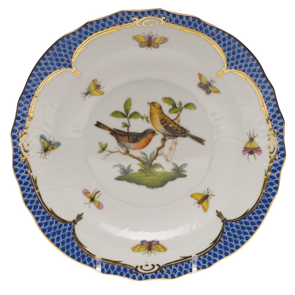 Dessert Plate - Rothschild Bird Blue