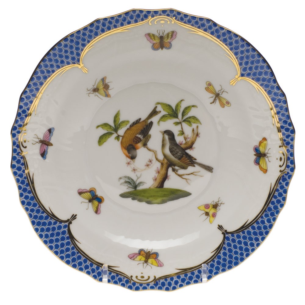 Dessert Plate - Rothschild Bird Blue