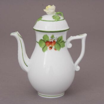 Coffee Pot, strawberry knob - Fruits of forest