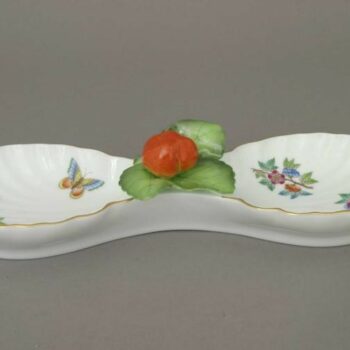 Double fancy dish, with strawberry