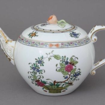 Teapot, rose knob - Indian Basket Multicolor
