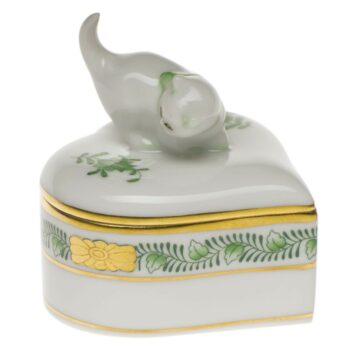 Fancy Box, Heart-shaped, Cat Knob