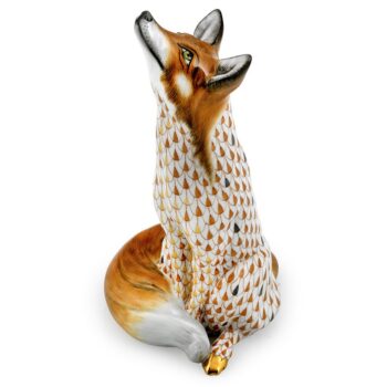 Fox, Sitting - Natural and Fishnet