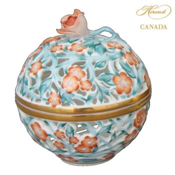 Open-Work Bonbonniere - Rose knob