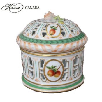 Bonbonniere, pierced with rose knob