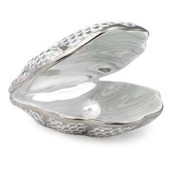 Shell with Pearl - Fishnet Platinum