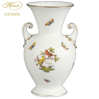 Vase, Baroque Handle - Rothschild Bird
