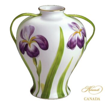 Vase with leaf handle