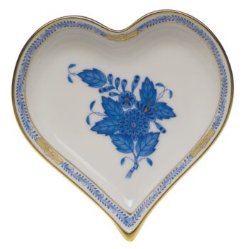 Small Heart Tray - Chinese Bouquet Colors