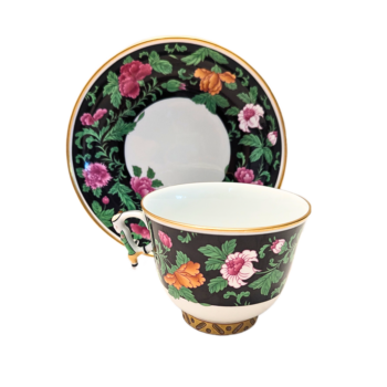 Herend-porcelain-teacup+saucer+Guangxi+Peonies