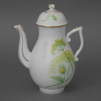 Coffeepot, button knob - Bamboo & Butterfly