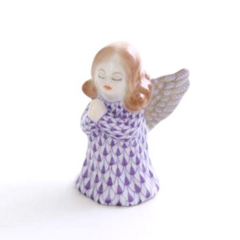 Small praying angel - Fishnet Purple