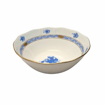 Herend-porcelain-Chinese-Bouquet-Blue-Apponyi-Serving-Bowl-20cm