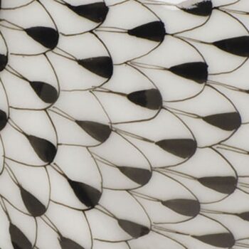 Sugar Bowl (Leaf shaped) - Fishnet Black