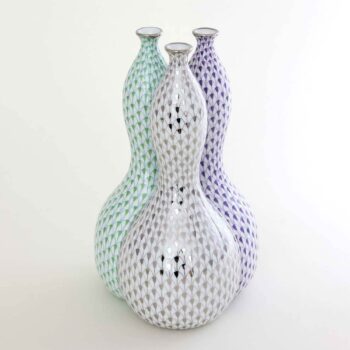 Triple Fishnet Vase - Multicolor