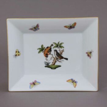 Herend Jewelry Plate, Medium - Rothschild Bird