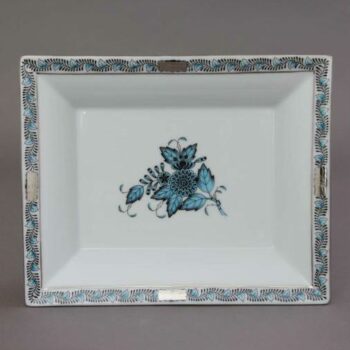 herend-jewelry-plate-medium-chinese-bouquet-turquoise