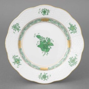 Herend Bread and Butter Plate Chinese Bouquet Green