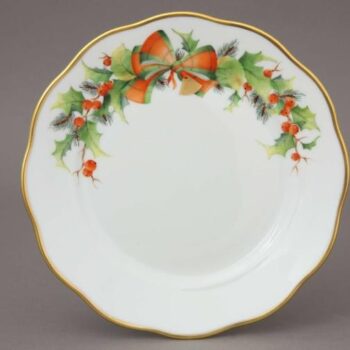 herend-dessert-plate-christmas-decor-noel
