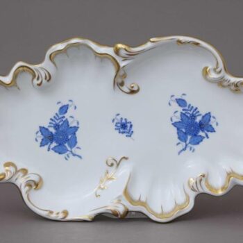 Herend Chinese Bouquet Blue - Rococo dish