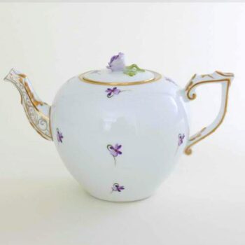 Herend Teapot, rose knob - VIOLETs Sissi Edition