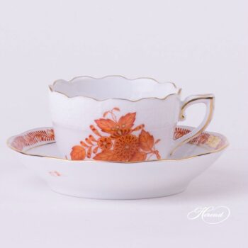 Herend Espresso Cup and Saucer - Apponyi Chinese Bouquet Blue