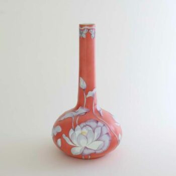 Vase, embossed - Terra Cotta Peony Rose
