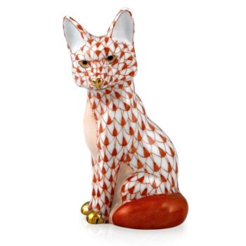 Herend Young Fox - Fishnet Rust
