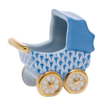 Baby Carriage - Herend Fishnet Blue