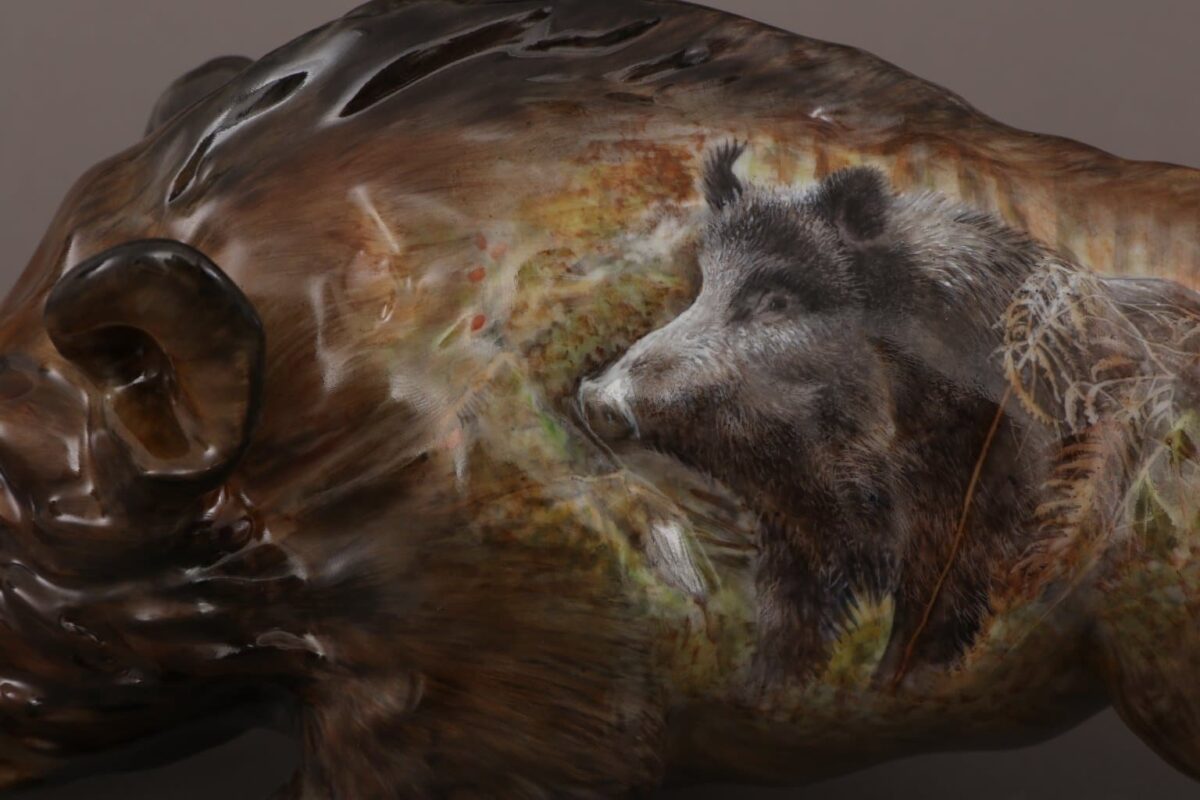 Herend Wild Boar Figurine Limited Edition - Image 4