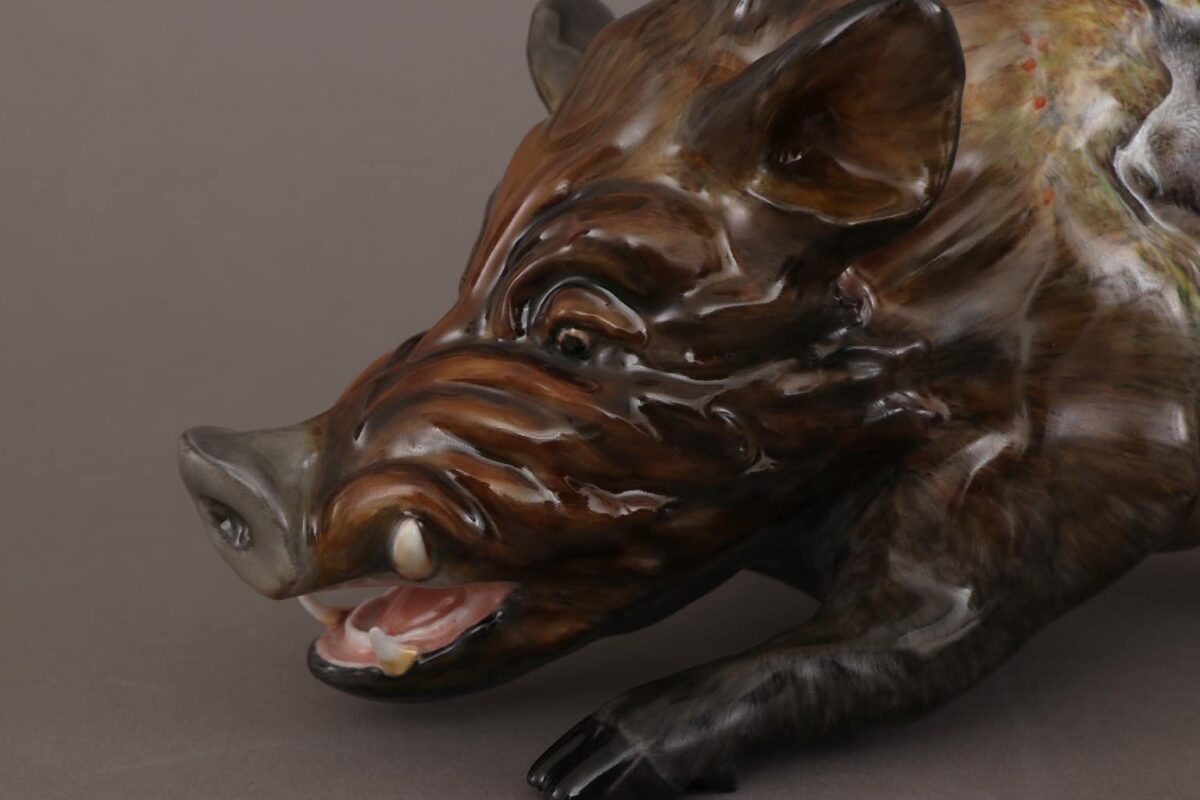 Herend Wild Boar Figurine Limited Edition - Image 3