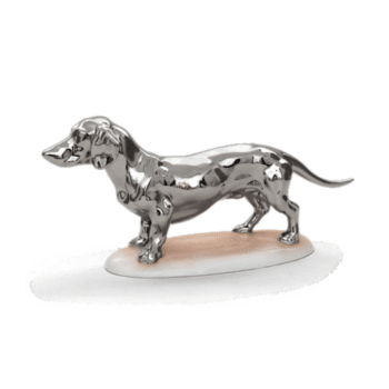 Herend-Dachshund-Animal-Figurine-Platinum