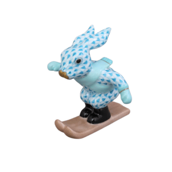 Herend-Ski-Bunny-Figurine-05564-0-00-VHTQ-Fishnet-Turquoise