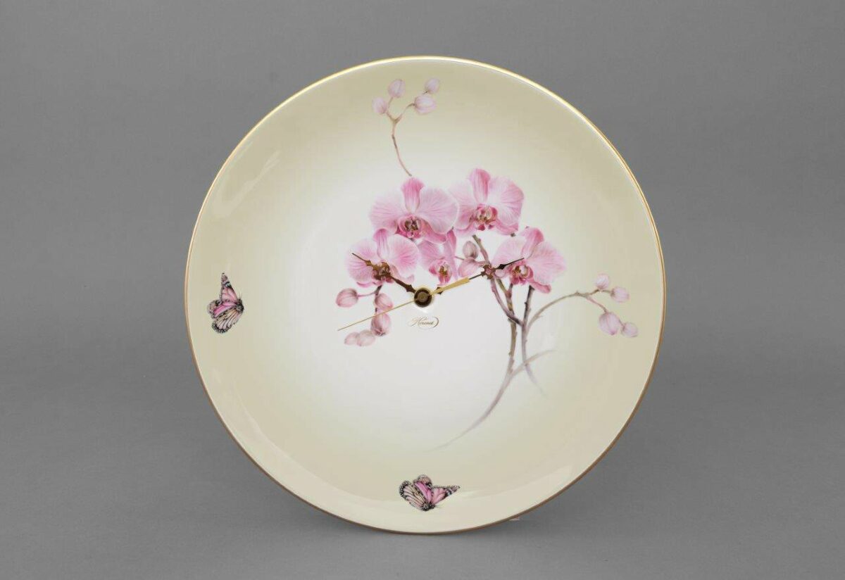 Herend-Orchid-Wall-Clock-07556-0-47 SPORCH -1